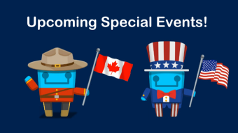 CHW: Canada Day and Fourth of July SPECIAL EVENTS!