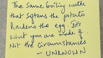 Index4Index - The same boiling water that softens the potato hardens the egg