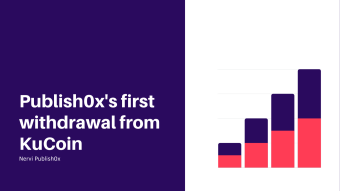 Publish0x's first withdrawal from KuCoin