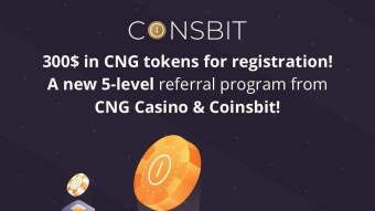 Receive 30000CNG ($ 300) for registration of Coinsbit 2020