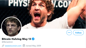 MMA Fighter with 300K Followers on Twitter Changes His Nickname to Promote Bitcoin