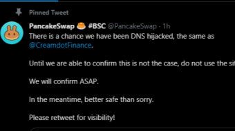WARNING: PancakeSwap under DNS Attack