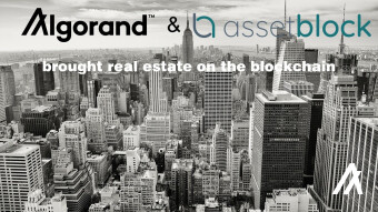 Digital real estate investment on Algorand blockchain