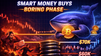 Bitcoin’s Boring Phase Is the Real Opportunity — Retail Is Panicking, Whales Are Buying
