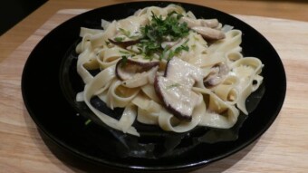 I love this dish - Tagliatelle with boletus mushrooms in cream sauce