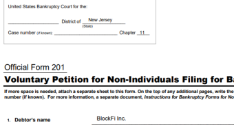 The Next Domino Falls - BlockFi Files For Chapter 11 Bankruptcy