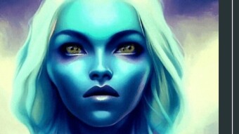 (JaiChai) "Biru BLU" - Original Digital Art (Sci-Fi)