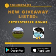 NEW GIVEAWAY IN PARTNERSHIP WITH COINDREAMS APP