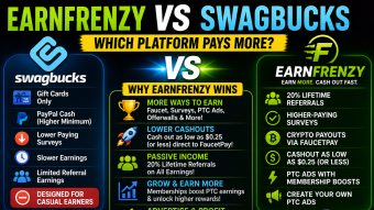 EarnFrenzy vs Swagbucks (2026): Which Platform Actually Pays More?