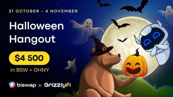 Trick Or Treat? Earn Crypto on this Halloween! GrizzlyFi & Biswap, Create & Share $4 500 in BSW + GHNY