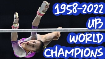 All Gymnastics World Champions on Uneven Bars: 1958 - 2022