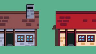 My Pixel Art Progress: Drawing Houses