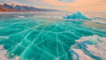 The Turquoise Ice of Lake Baikal - Russia