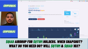 $QIAD Airdrop For $QTUM holders. When SnapShot? What Do You Need Do? Will $QTUM & $QIAD 10X?
