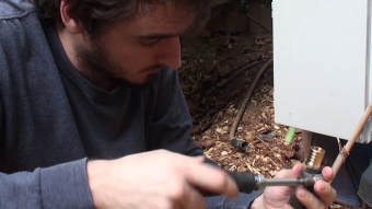 Upgrading hoses on the solar water pump