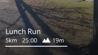 A windy winter run