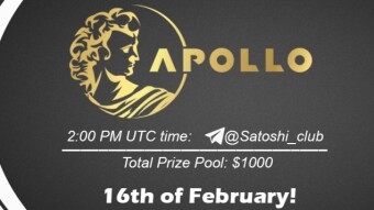 Join the AMA of Satoshi Club x Apollo Protocol. Rewards: 1000 USDT, February 16th.