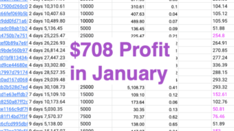 $708 Profit Arbitrage Trading $WSTA > $STA (Statera) Passively in January
