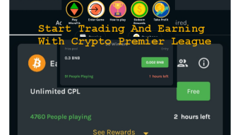 Learn To Trade And Earn For Free With Crypto Premier League: Daily Rewards To Grab For Free.