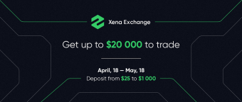 Xena Exchange (BTC) Airdrop / Deposit min = 0,015 BTC —>Get Bonus 0,015 BTC / No referral program