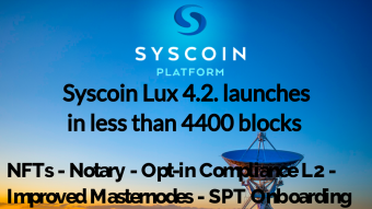 Syscoin 4.2. Lux Token Platform Leading to Major Adoption