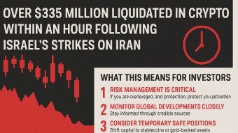 Over $335 Million Liquidated in Crypto Within an Hour Following Israel's Strikes on Iran — What This Means for Investors