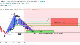 0x (ZRX) Has Formed Bullish BAT Pattern And Ready To Take Upto 80% Big Bullish Move