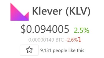 get 20 KLV tokens