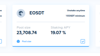 EOS: Stablecoin EOSDT to launch Staking Pools
