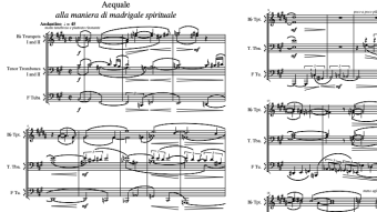 Aequale "alla maniera di madrigale spirituale" [Philip Daniel; 2020] [SCROLLING SCORE]