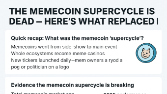 The Memecoin Supercycle is Dead But Here is What Replaced It