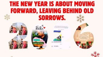 The New Year is about moving forward, leaving behind old sorrows.