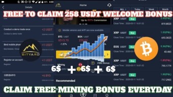 Bityard Exchange Claim 6$ Sign Up BonusIBityard Mining free BitcoinIEarn Bitcoin Without Investment