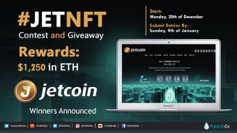 #JETNFT Contest and Giveaway Winners Announced - $1,250 in ETH Rewarded!