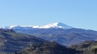 Looking at the mountains from afar