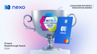 Nexo Card awarded by the FinTech Breakthrough Awards 2024