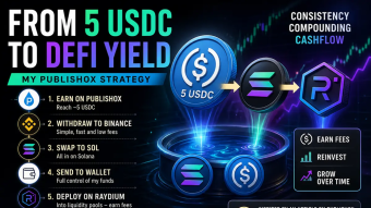 What I Do With My Publish0x Earnings (From 5 USDC to DeFi Yield)