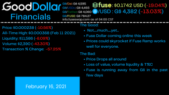 FUSE Wallet On-Ramp LIve! How to Buy GoodDollar Fuse with Card | Good$ News 2-16-21