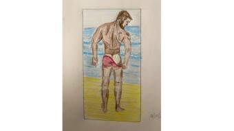Tan line beach study