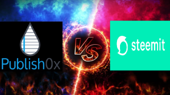 Publish0x Vs. Steemit - A One sided Blowout!