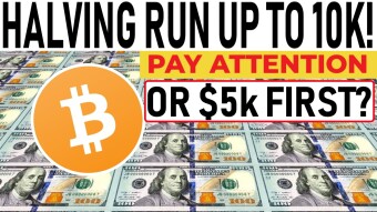 BITCOIN HALVING RUN UP TO $10k! OR $5k FIRST? BTC DECOUPLES FROM STOCKS! 2ND CHANCE TO BUY BOTTOM?