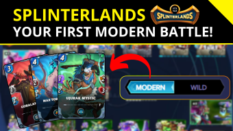 Splinterlands 🐉| Gameplay Tutorial - Your First Modern Battle!