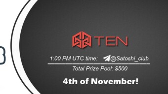 Join the AMA of Satoshi Club x TEN Finance. Rewards: 500 USDT, November 4th.