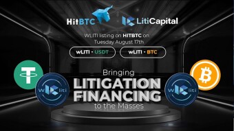 Litigation Finance Token wLITI Lists on HitBTC, Bringing Private Equity to Everyone!