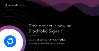 CREA is now added to Blockfolio Signal! 🚀