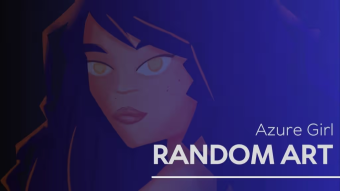 Random Art - Azure Girl
