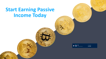 Start earning passive income today!