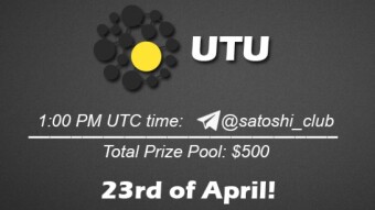 Join the AMA of Satoshi Club x UTU. Rewards: 500 USDT, April 23rd.