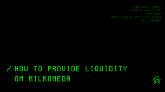 How to provide liquidity on Milkomeda