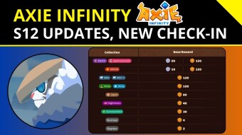 Axie Infinity ✨| Season 12 of Origins is Here - Updates, New Check-In Feature and 90K AXS Pool!